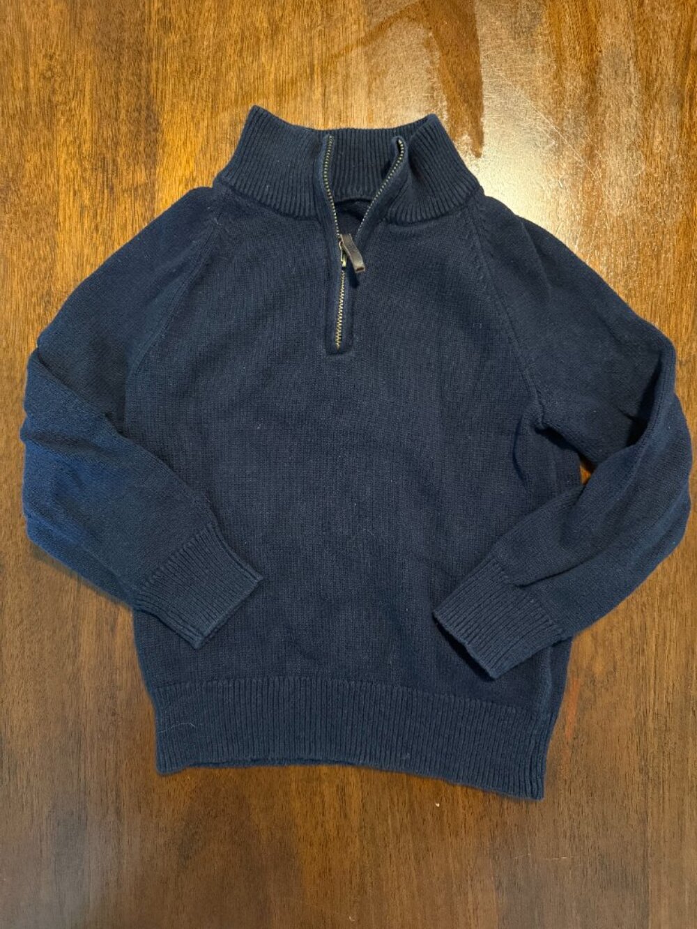 4T Boys' cotton-cashmere half-zip sweater